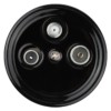 Розетка ТВ+R+ SAT проходная черная «Болонь» TDM