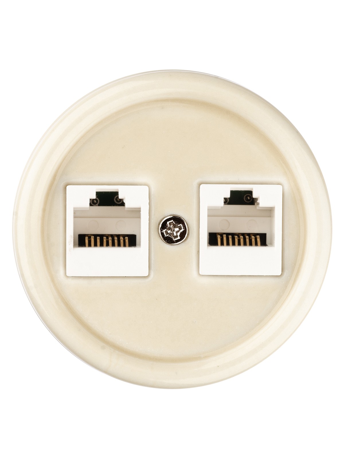 Розетка ПК двойная RJ45 сл. кость «Болонь» TDM — изображение 3