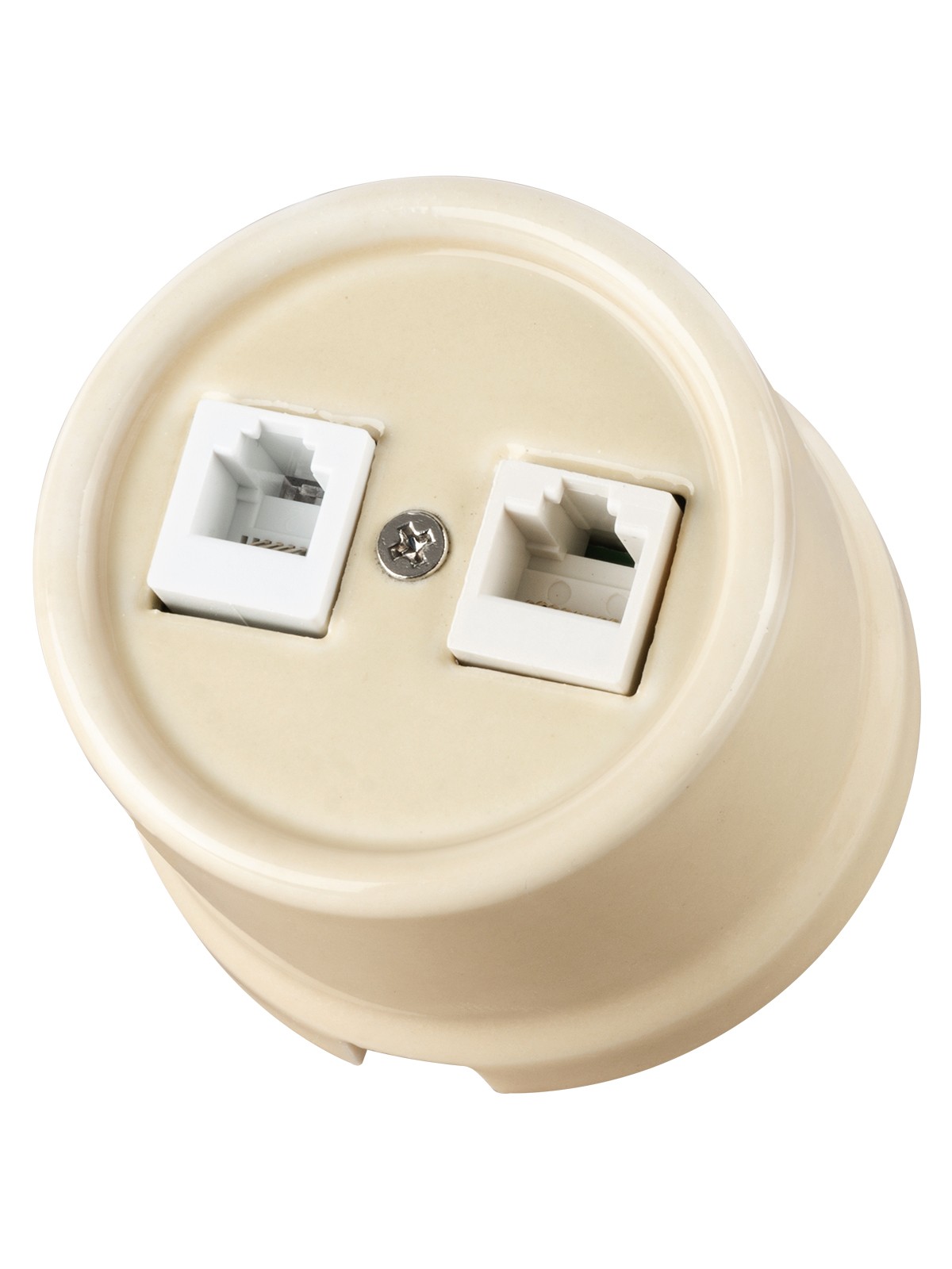 Розетка ТФ RJ11 + ПК RJ45 сл. кость «Болонь» TDM — изображение 2