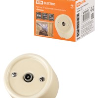 Розетка ТВ оконечная сл. кость «Болонь» TDM