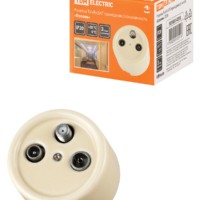 Розетка ТВ+R+ SAT проходная сл. кость «Болонь» TDM