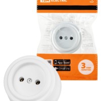 Розетка 2П 10А 250В белая «Виви» TDM