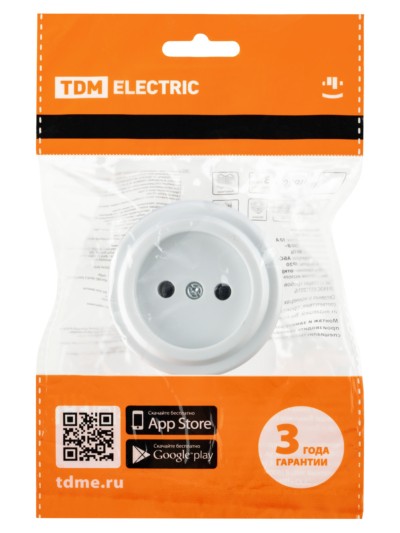 Розетка 2П 10А 250В белая «Виви» TDM — изображение 6