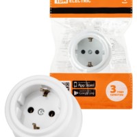 Розетка 2П+З 16А 250В белая «Виви» TDM