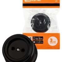 Розетка 2П 10А 250В черная «Виви» TDM