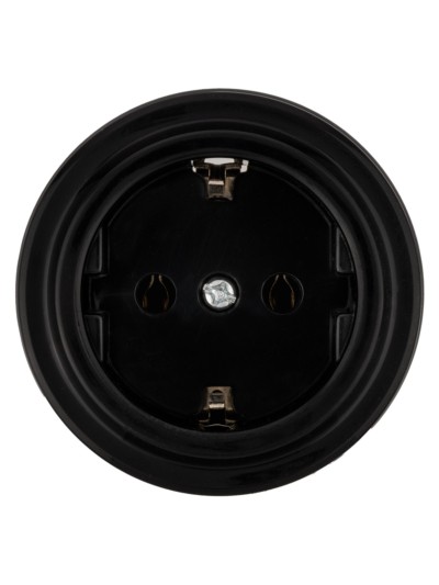 Розетка 2П+З 16А 250В черная «Виви» TDM — изображение 3