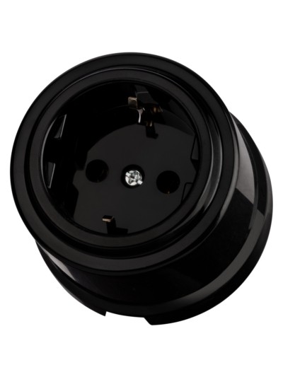 Розетка 2П+З 16А 250В черная «Виви» TDM — изображение 2