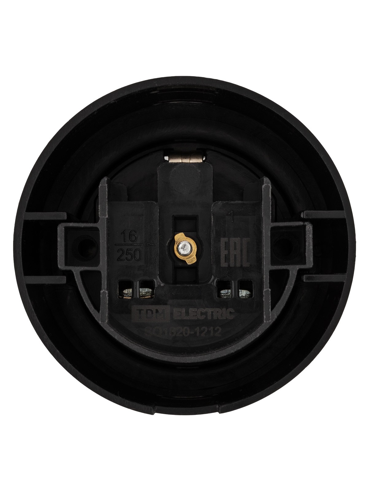 Розетка 2П+З 16А 250В черная «Виви» TDM — изображение 4