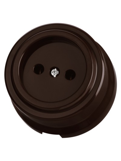 Розетка 2П 10А 250В коричневая «Виви» TDM — изображение 2