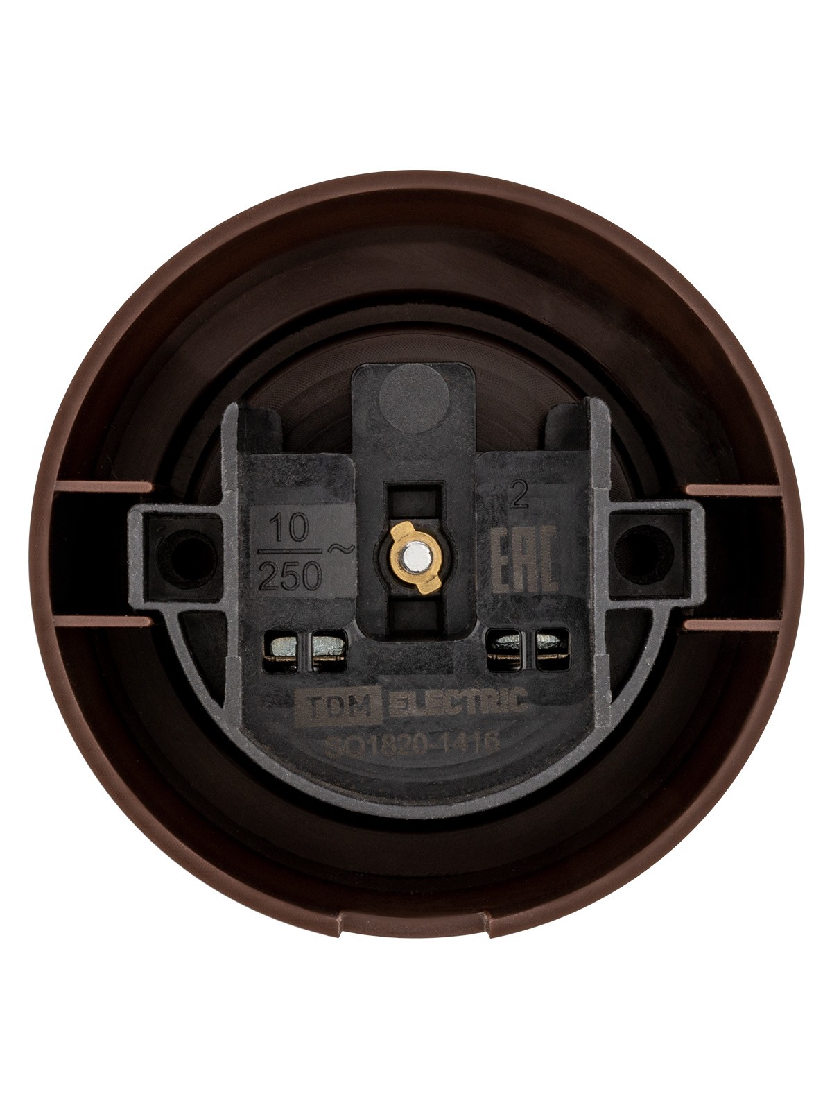 Розетка 2П 10А 250В коричневая «Виви» TDM — изображение 4