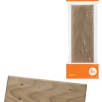 Накладка на бревно деревянная универсальная НБУ 1Пх3 260 мм, под покраску TDM