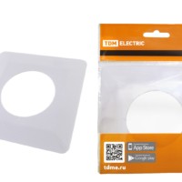 Одноместная защитная рамка для выключателей или розеток для защиты обоев 130х130 мм, белая TDM