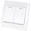 Выключатель 2кл. с подсветкой 10А белый Ильмень TDM