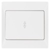 Выключатель 1кл. проходной 10А белый Ильмень   TDM