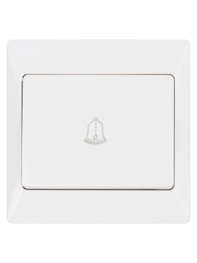 Кнопка для звонка белая "Ильмень" TDM — изображение 3