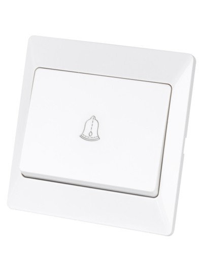 Кнопка для звонка белая "Ильмень" TDM — изображение 2