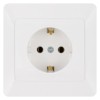 Розетка 2П+З 16А 250В белая "Ильмень" TDM