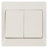 Выключатель 2кл. 10А сл. кость Ильмень TDM