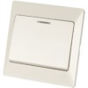 Выключатель 1кл. с подсветкой 10А сл. кость Ильмень TDM