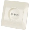 Розетка 2П с защ. шт. 10А 250В сл. кость "Ильмень" TDM
