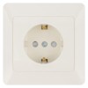 Розетка 2П+З с защ. шт. 16А 250В сл. кость "Ильмень" TDM