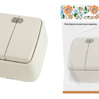 Выключатель 1кл. ОУ с подсветкой IP20 10А сл. кость Дача Народная