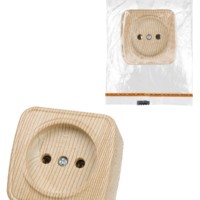 Переключатель на 2 направления 1-кл. открытой установки IP20 10А, сосна “Дача” Народная