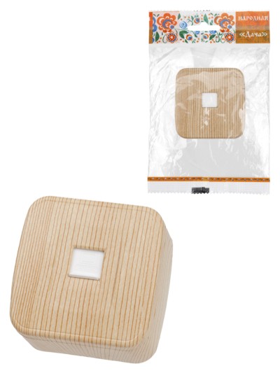 Розетка ПК RJ-45 ОУ IP20, сосна “Дача” Народная