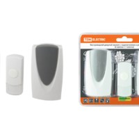 Звонок беспроводной в розетку ЗБР-21/1-36М (36 мелодий, кнопка IP44, AC 230V, 2 звонка) TDM