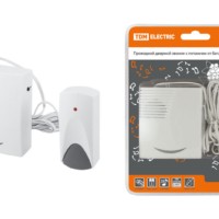 Звонок проводной на батарейках ЗПБ-11/1-25М (25 мелодий, кнопка IP30, 2х1,5В АА) TDM