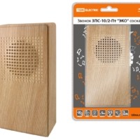 Звонок проводной в эл.сеть ЗПС-10/2-Пт “ЭКО” сосна (“птичка”, без кнопки, AC 230V) TDM