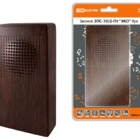 Звонок проводной в эл.сеть ЗПС-10/2-Пт “ЭКО” бук (“птичка”, без кнопки, AC 230V) TDM