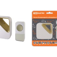 Звонок беспроводной на батарейках ЗББ-11/М4-36М (36 мелодий, кнопка IP44, 2х1,5В АА, многокодовый) TDM