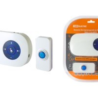 Звонок беспроводной на батарейках ЗББ-11/6-МP3 (загрузка MP3, кнопка IP44, 3х1,5В АА, 300 метров) TDM