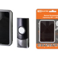 Звонок беспроводной в розетку ЗБР-11/М5-36М (36 мелодий, кнопка IP44, AC 230В, многокодовый, 200 метров) TDM