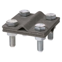 Зажим крестовой ЗКСГО25 горячеоцинкованный стержень – провод 25-95мм²/полоса 3х25мм TDM