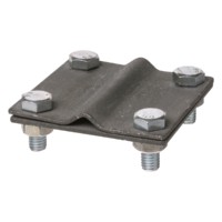 Зажим соединительный 4-х болтовой полоса-прут полоса 40х4 – прут Ø6-10мм термодиффузия TDM