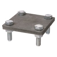 Зажим соединительный 4-х болтовой полоса-полоса 40х4мм термодиффузия TDM