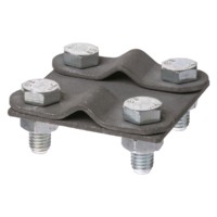 Зажим контрольный 57х57мм прут-прут Ø6-10мм термодиффузия TDM