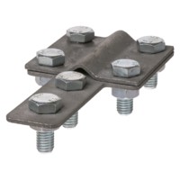 Зажим контрольный полоса-прут  полоса 40х4 – прут Ø6-10мм термодиффузия TDM