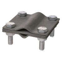 Зажим соединительный 4-х болтовой штырь-полоса/прут штырь Ø16 – полоса 40х4/прут Ø6-16мм термодиффузия TDM