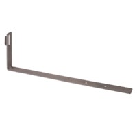 Держатель угловой под черепицу для прута Ø6-10мм с поворотом 90° стальной крюк основание 415мм гор. цинк. TDM