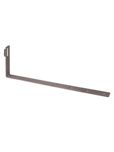 Держатель угловой под черепицу для прута Ø6-10мм с поворотом 90° стальной крюк основание 415мм гор. цинк. TDM