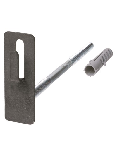 Держатель фасадный для прута Ø8-10мм длина 100мм с дюбелем стальной крюк TDM