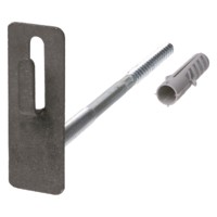 Держатель фасадный для прута Ø8-10мм длина 200мм с дюбелем стальной крюк TDM