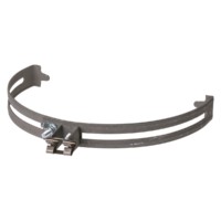 Держатель регулируемый Ø130-240мм на круглый конек стальной фиксатор для прута Ø6-10мм термодиффузия TDM