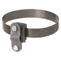 Держатель хомут Ø10-100мм для прута Ø6-10мм стальной зажим термодиффузия TDM