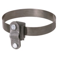 Держатель хомут Ø10-250мм нержавеющая сталь для прута Ø6-10мм стальной зажим термодиффузия TDM