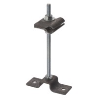 Держатель для гориз. и верт. поверхностей высота со шпилькой 170мм для прута Ø6-10мм стальной зажим термодиффузия TDM