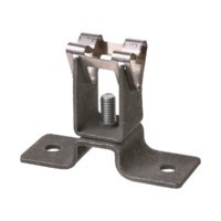 Держатель для гориз. и верт. поверхностей стальной фиксатор для прута Ø8мм высота 45мм гор. цинк. TDM